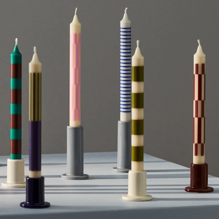 Pattern Stick candles from HAY