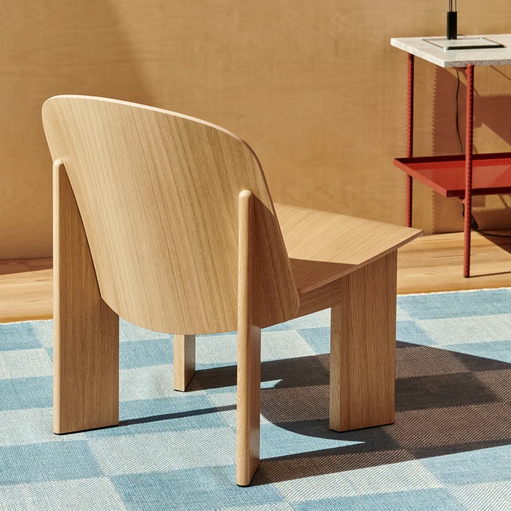 Chisel Lounge Chair, oak (water-based lacquered) from HAY