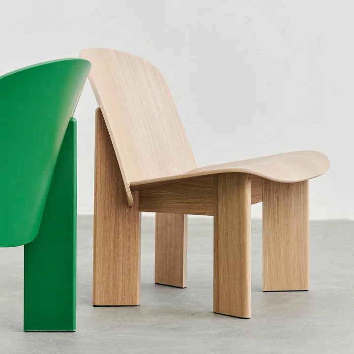 Chisel Lounge Chair, oak (water-based lacquered) from HAY
