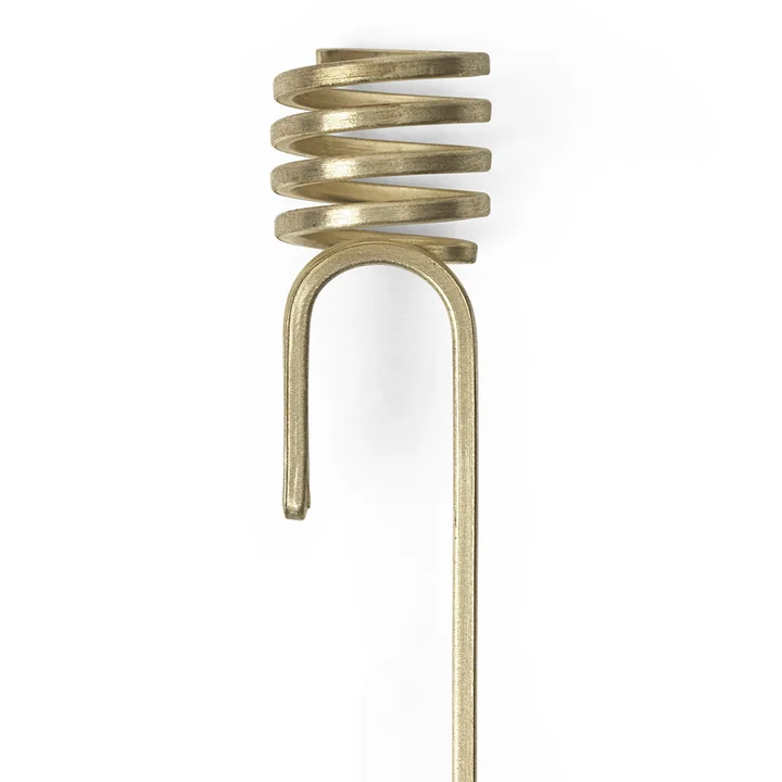 Forest Christmas tree candle holder by Ferm Living in the color brass (set of 4)