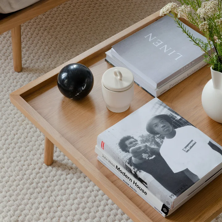 Lounge Around Shuffle Coffee table from Umage in the natural oak version