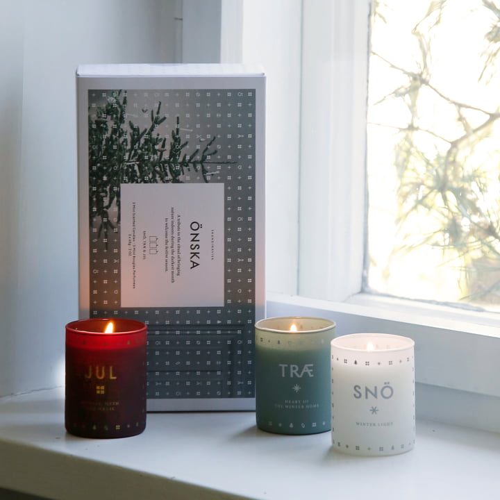Candle set Mini Önska Set of 3 from Skandinavisk
