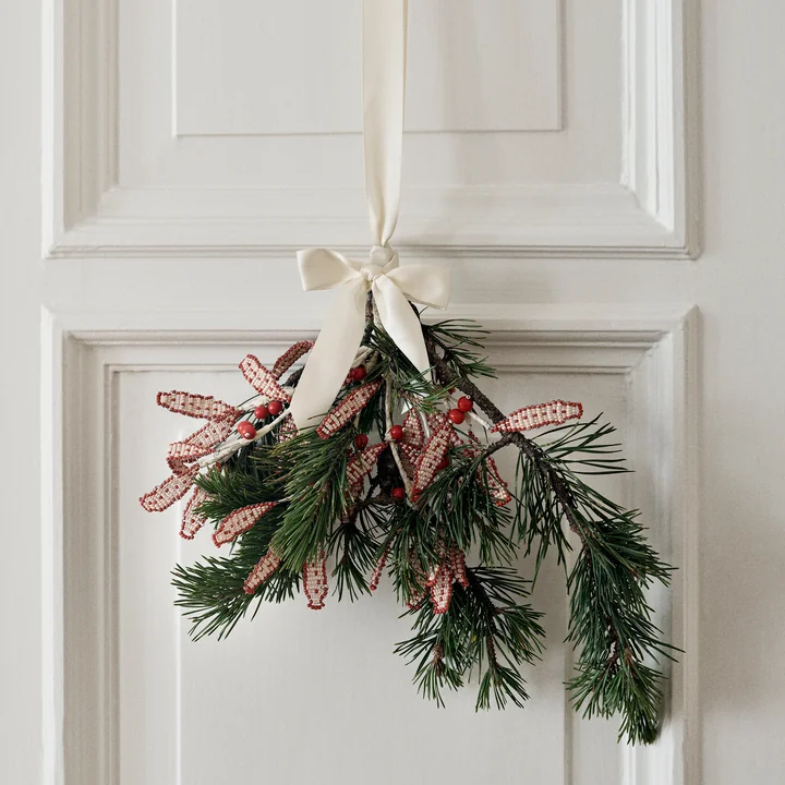 Mistletoe glass beads pendant from Broste Copenhagen