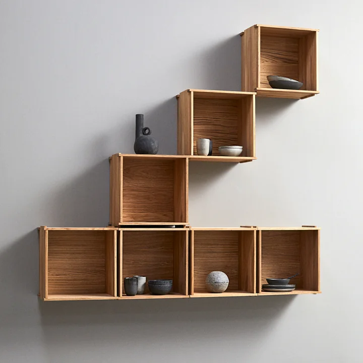 Muubs - Blocks Bookshelf, oiled oak