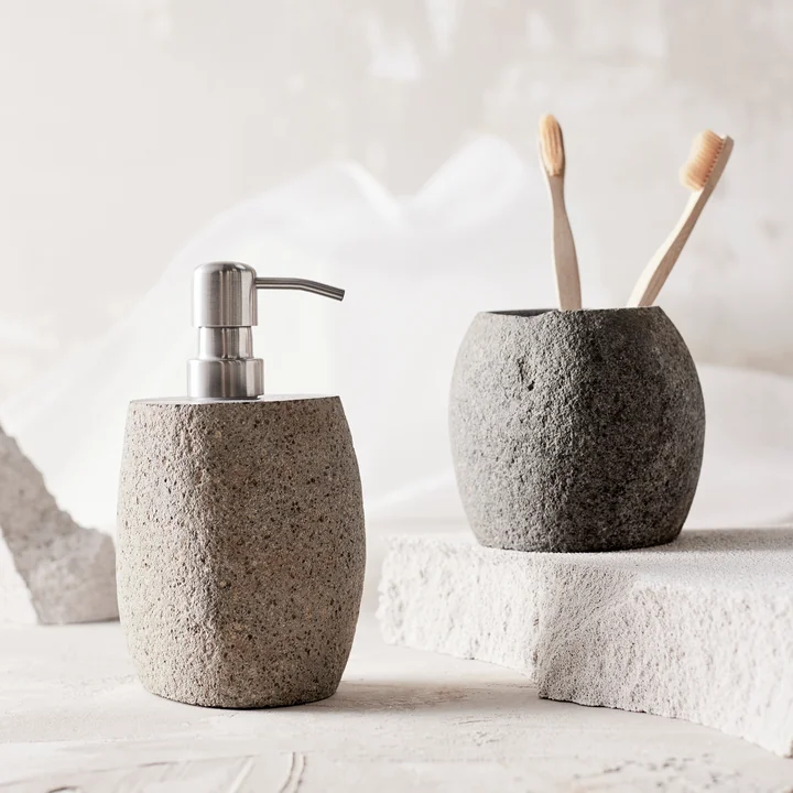 Muubs - Valley soap dispenser, gray / nature