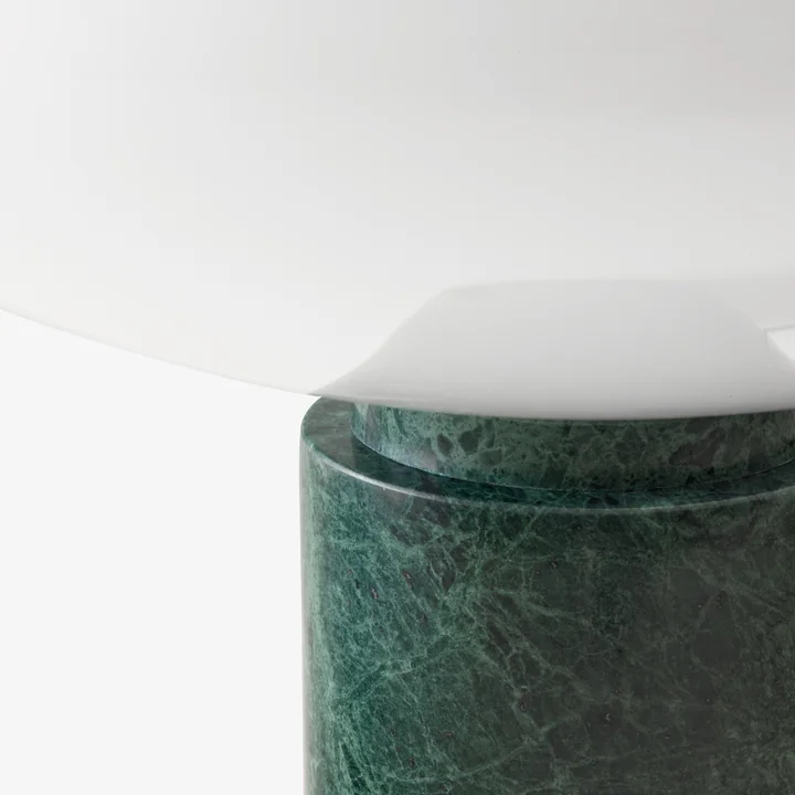 The Mist AP17 table lamp, matt white / guatemala verde by & Tradition