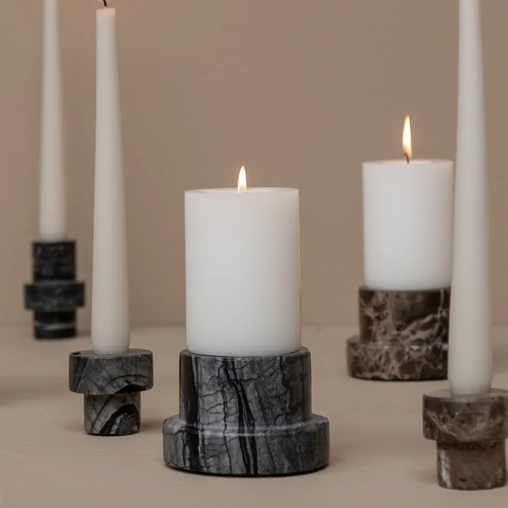 Marble Candlestick from Mette Ditmer