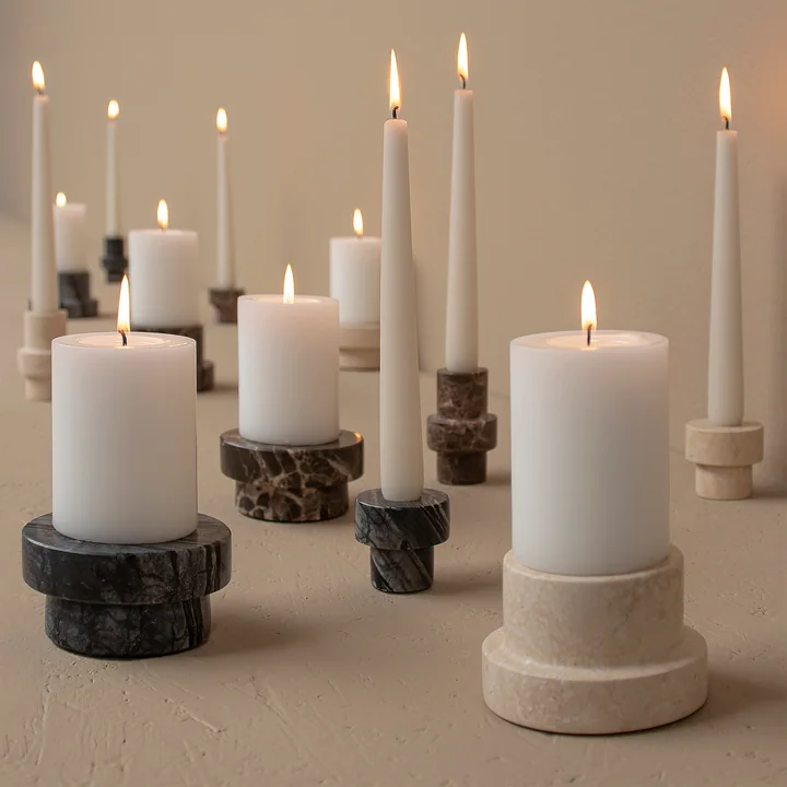 Marble Candlestick from Mette Ditmer