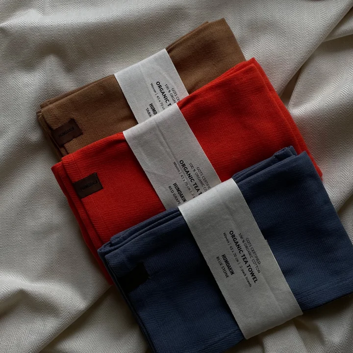 Organic cotton tea towel from Humdakin