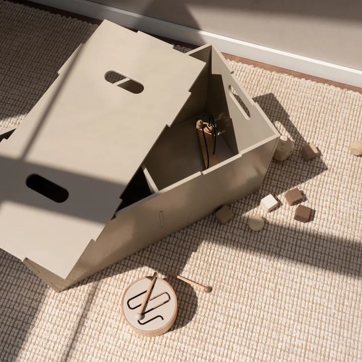 Nofred - Cube Storage box, long, beige