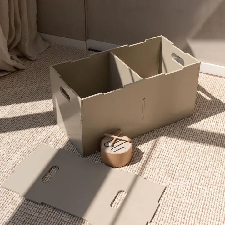Nofred - Cube Storage box, long, beige