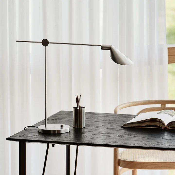 MS021 Desk lamp from Fritz Hansen in the finish steel