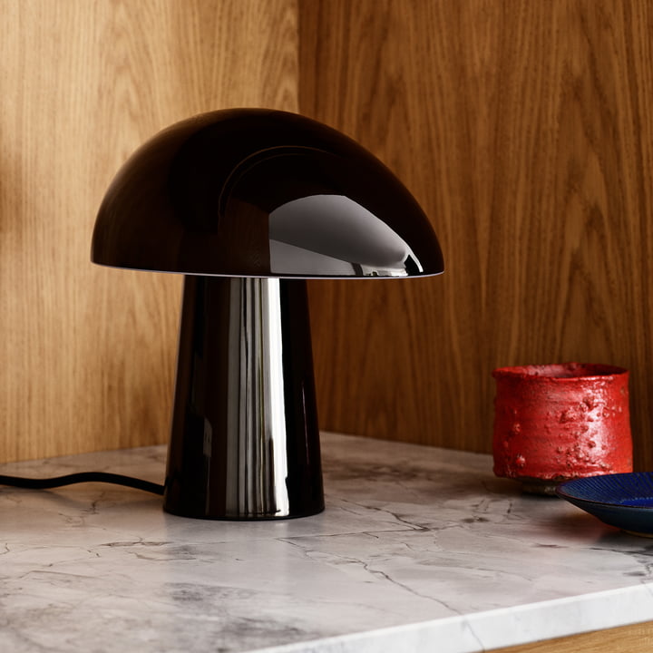 Night Owl Table lamp from Fritz Hansen in the color black PVD