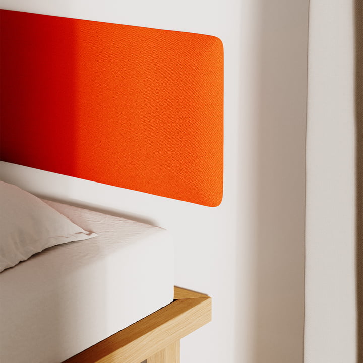 OUT Objekte unserer Tage - Frey Headboard, pure orange (Vidar 4 0542 by Kvadrat)