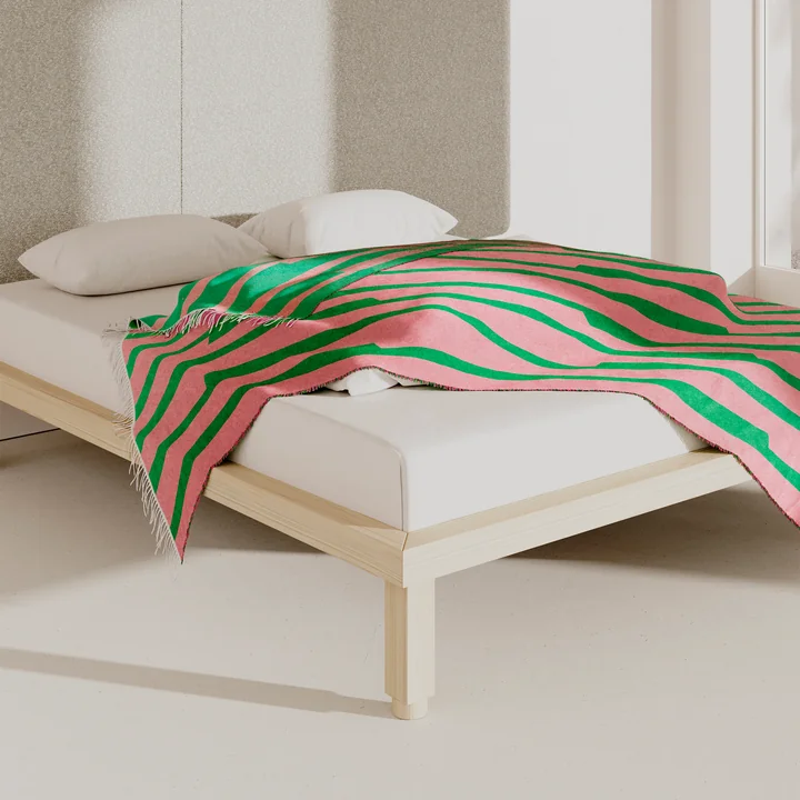 OUT Objekte unserer Tage - Kaya bed, ash waxed with white pigment