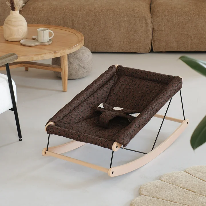 Nobodinoz - Growing Green Baby bouncer with cushion