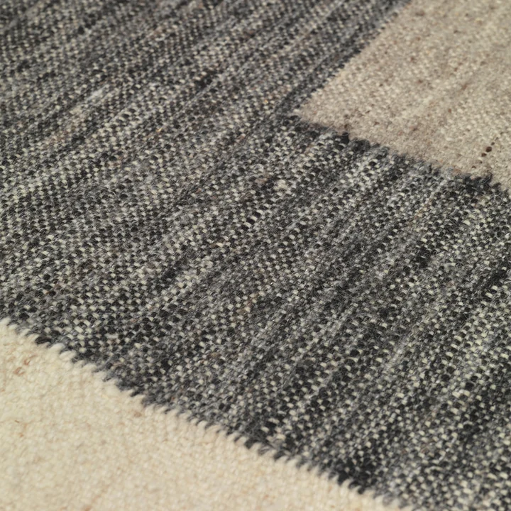 Counter Carpet, charcoal / off-white by Ferm Living