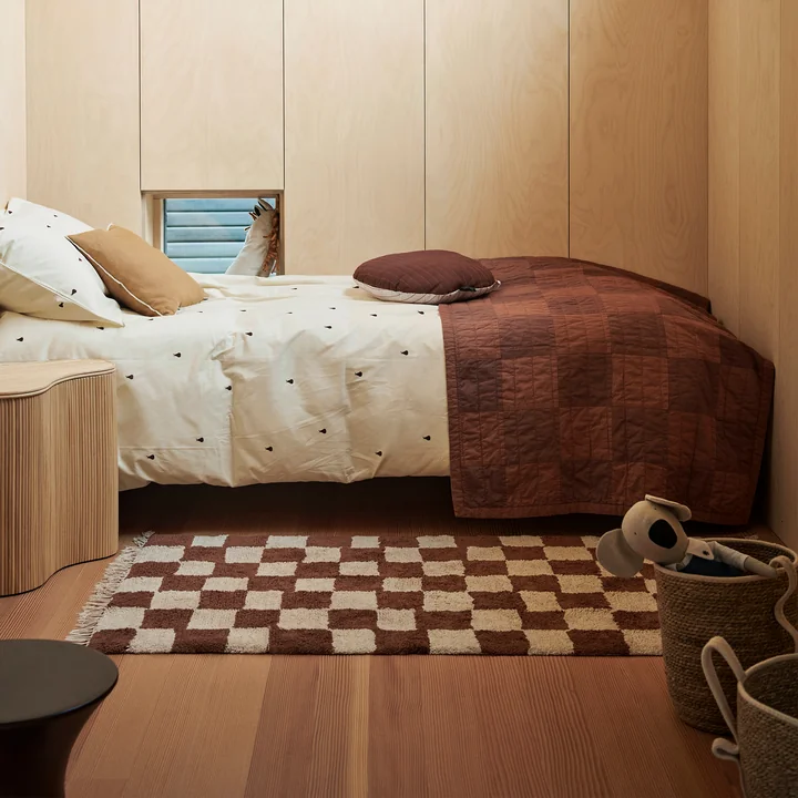 Ferm Living - Mara Carpet washable, 90 x 150 cm, rust / warm sand