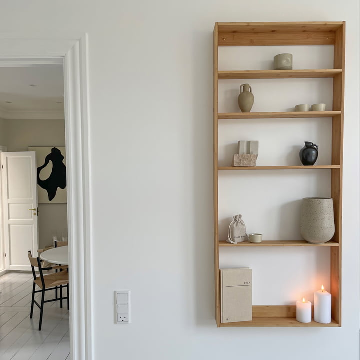 We Do Wood - Fivesquare Wall shelf, bamboo (Exclusive Edition)