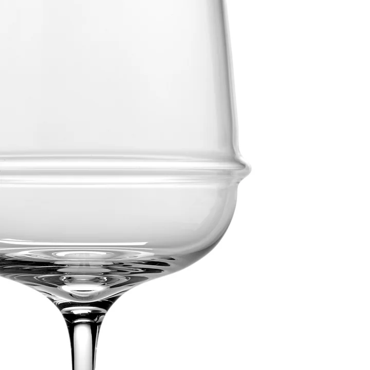 Dune Red wine glass by Kelly Wearstler, clear (set of 4) by Serax