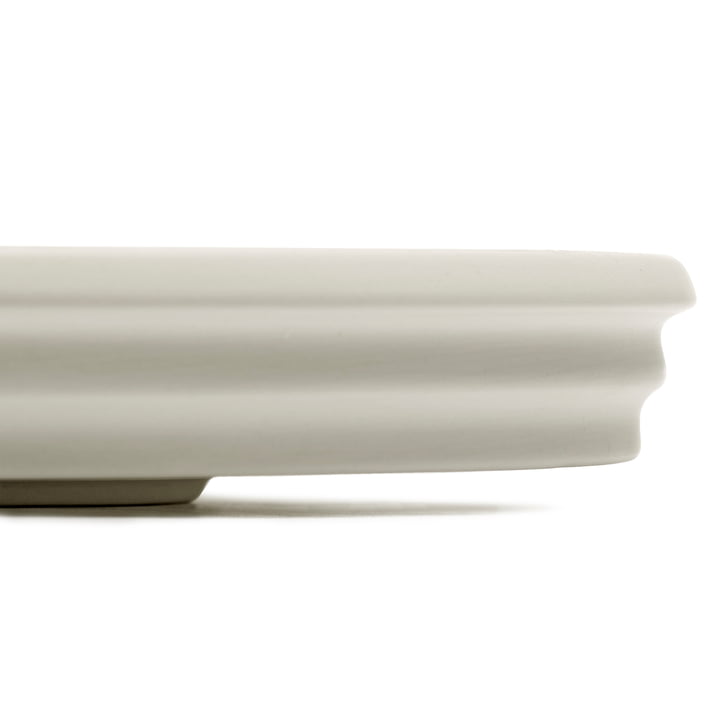 Dune Serving platter by Kelly Wearstler, 46 x 34 cm, alabaster / white by Serax