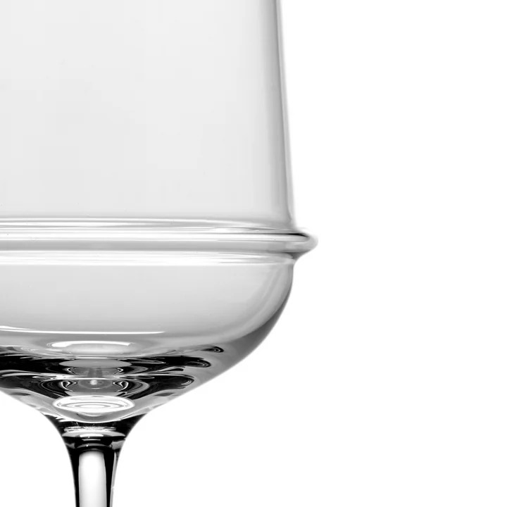 Dune White wine glass by Kelly Wearstler, clear by Serax