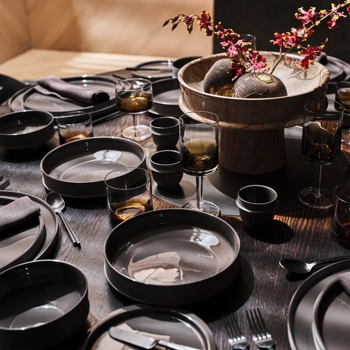Dune Collection by Kelly Wearstler, Slate brown by Serax