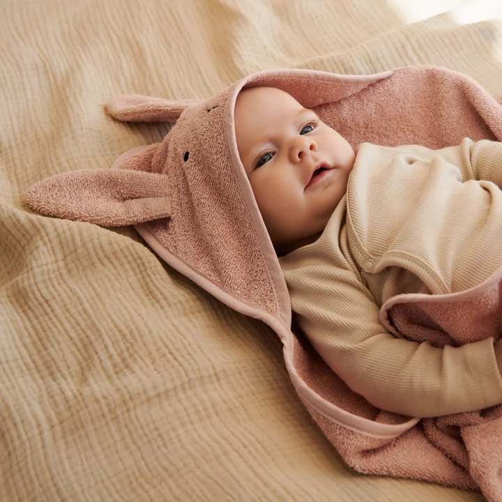 Albert Baby towel with hood from LIEWOOD