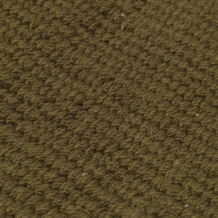 Ferm Living - Block Runner, olive / nature