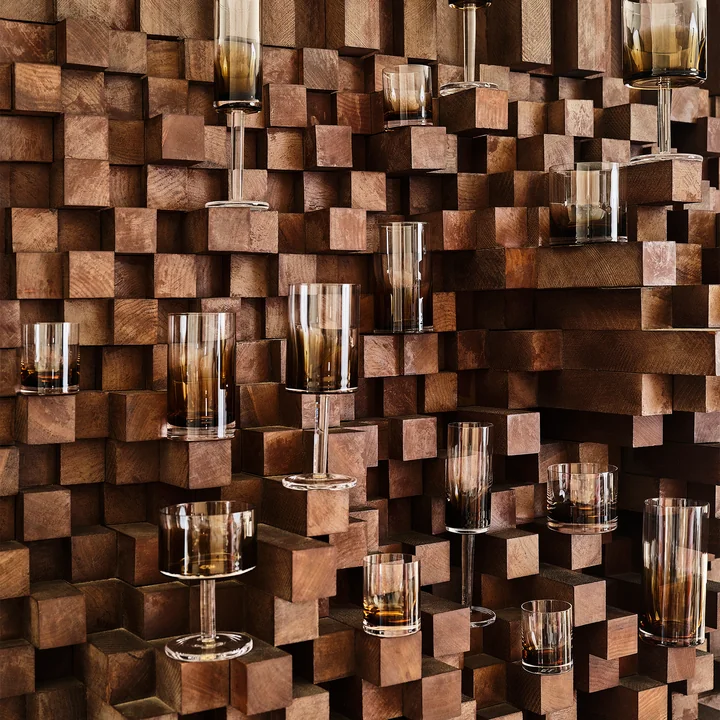 Zuma Glasses by Kelly Wearstler, amber by Serax