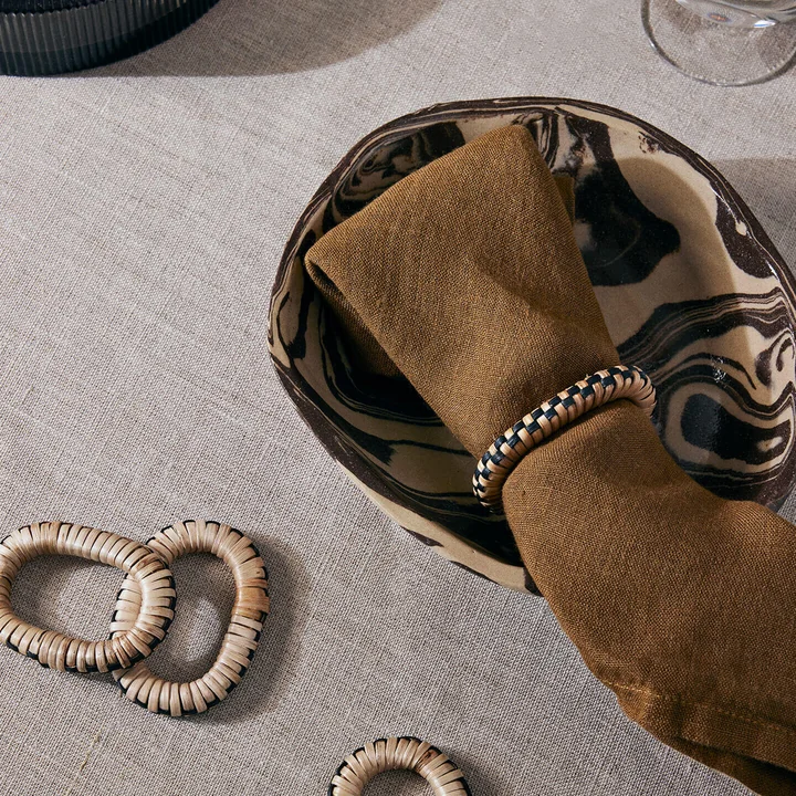 Ryu Plate and bowl from Ferm Living