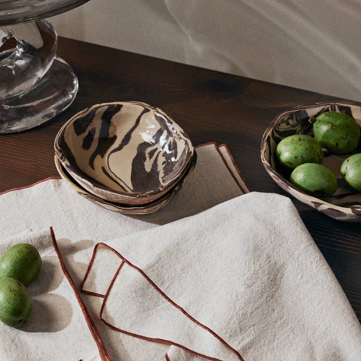 Ryu Plate and bowl from Ferm Living