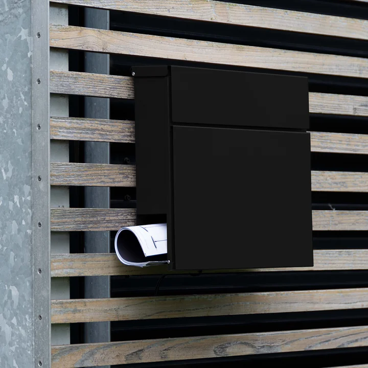 Mailbox Letterman VI with newspaper roll from Radius Design