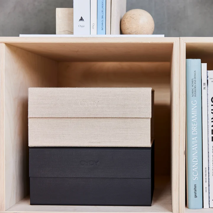 OYOY - Hako Storage box, 24 x 17 cm, dark caramel