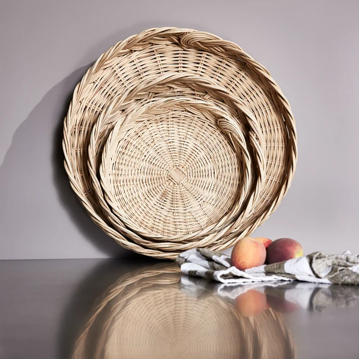 OYOY - Maru Tray, rattan natural