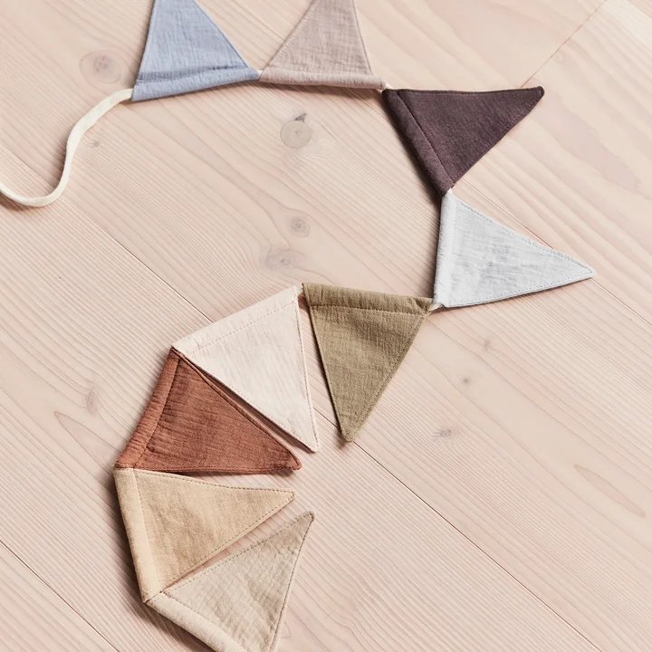 OYOY - Moni Muslin garland, 240cm, multi