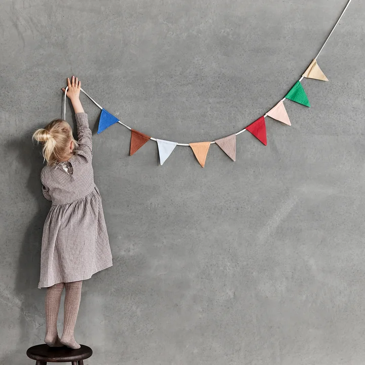 OYOY - Moni Muslin garland, 240cm, multi