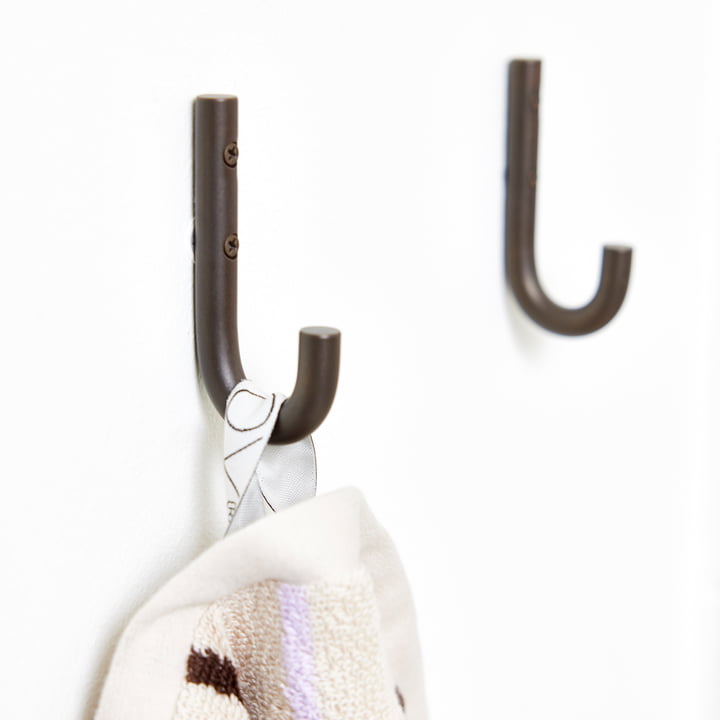 OYOY - Pieni hooks, brown brass (set of 2)