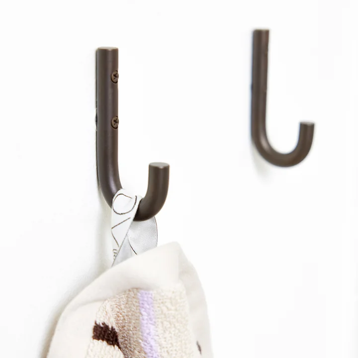 OYOY - Pieni hooks, brown brass (set of 2)