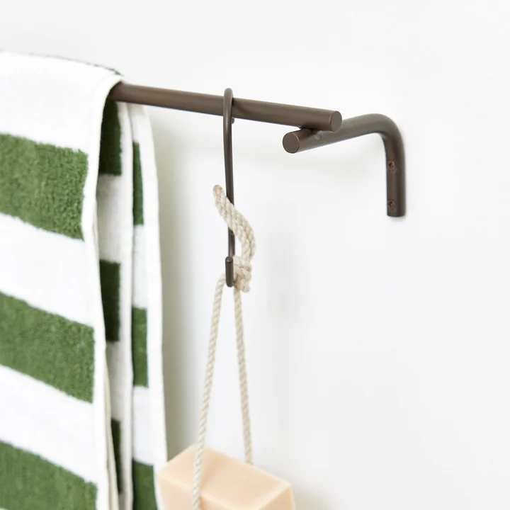 OYOY - Pieni Towel rack, brown brass