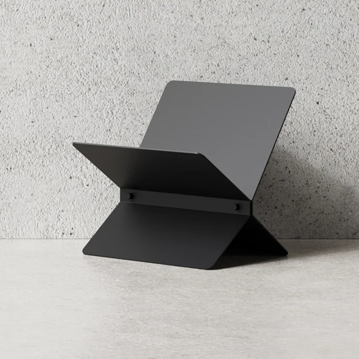 Magazine rack, black from Nichba Design