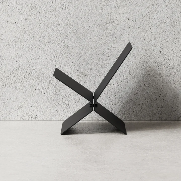 Magazine rack, black from Nichba Design