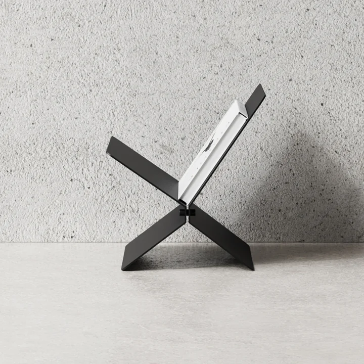 Magazine rack, black from Nichba Design