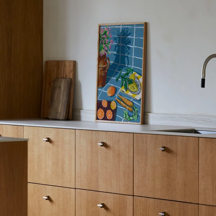 Composition in Blue Poster from Paper Collective