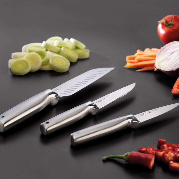 Elevate™ Fusion 5-piece Knife & Scissor Set with Beechwood Block