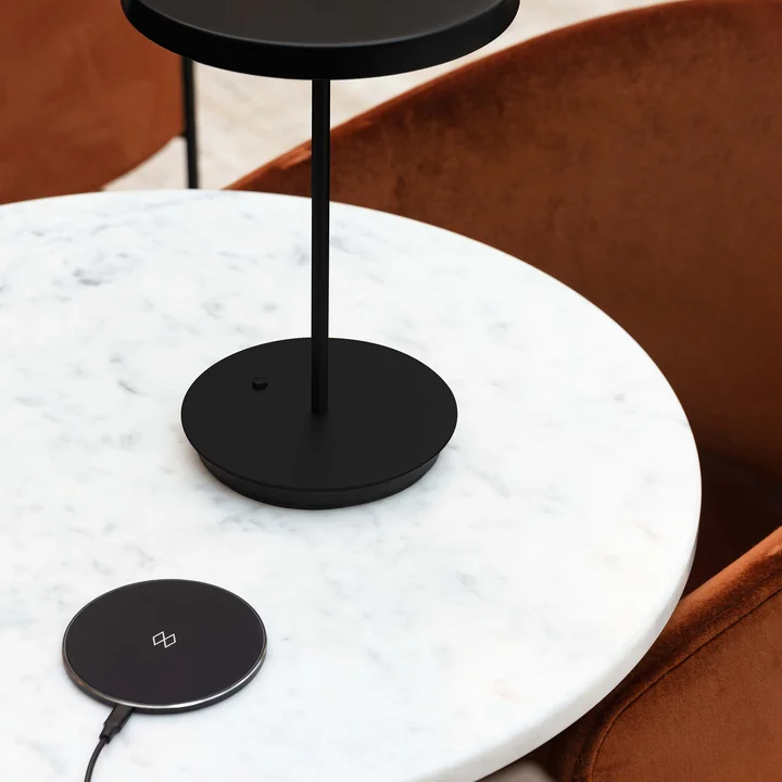 Asteria Move LED Table lamp V2, H 30.6 cm, black / black (special edition) by Umage