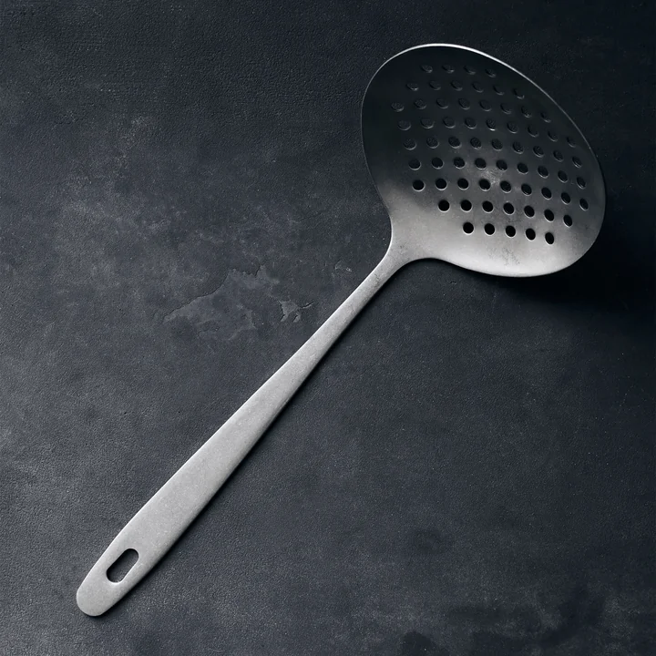 Daily Slotted spoon, brushed stainless steel from Nicolas Vahé