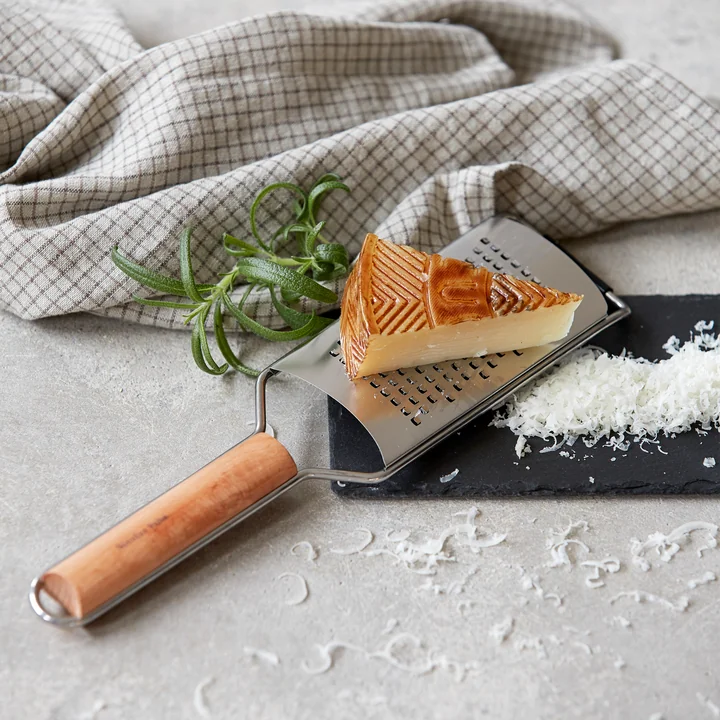 Nicolas Vahé - Fine Grater, natural beech / stainless steel
