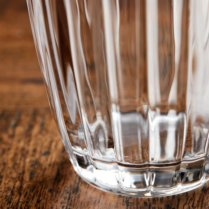Groove Water glass, clear (set of 4) from Nicolas Vahé