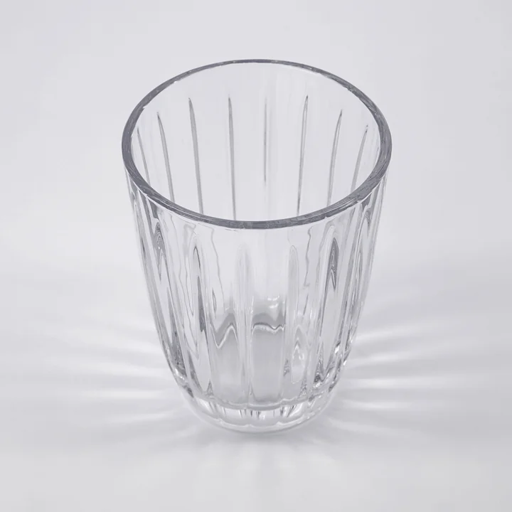 Groove Water glass, clear (set of 4) from Nicolas Vahé